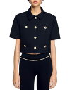 【送料無料】 サンドロ レディース ジャケット・ブルゾン アウター Short Sleeve Jacket Black(4)