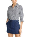 【送料無料】 シムカイ レディース ワンピース トップス Harlowe Mixed Media Mini Dress Indigo Stripe Multi(4)
