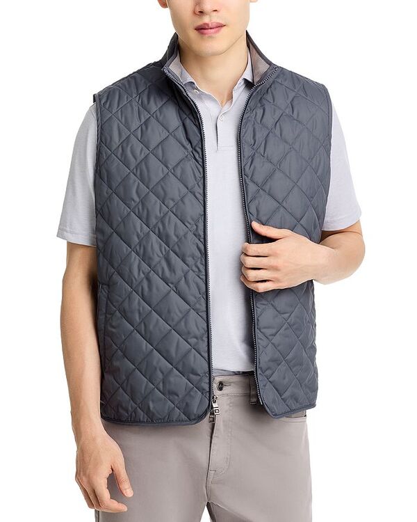 【送料無料】 ピーター・ミラー メンズ ベスト アウター Crown Essex Quilted Vest Iron