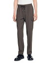 【送料無料】 サンドロ メンズ カジュアルパンツ ボトムス Elasticated Cargo Trousers Dark Khaki