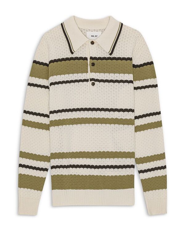 【送料無料】 NN07 メンズ ニット・セーター アウター Alfie Polo Sweater Ivory