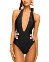 【送料無料】 レイミー ブルック レディース 上下セット 水着 Miranda One Piece Swimsuit Black/White Embroider...