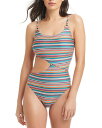 【送料無料】 レッドカーター レディース 上下セット 水着 Striped Side Cutout One Piece Swimsuit Passion Fru...