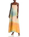【送料無料】 スタウド レディース ワンピース トップス Laura Linen Dress Pastel Clouds
