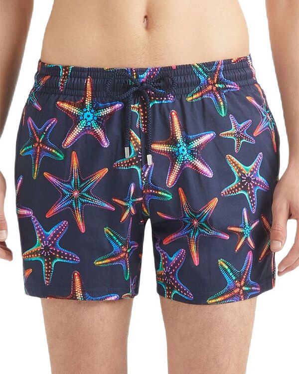 【送料無料】 ヴィルブレクイン メンズ ハーフパンツ・ショーツ 水着 Moorise Printed 4.5" Swim Trunks Navy