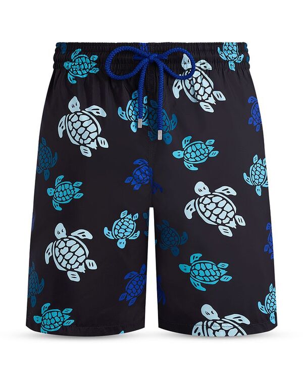 ヴィルブレクイン メンズ 水着 ハーフパンツ・ショーツ プリント Vilebrequin Okohina Printed 7.5" Swim Trunks Black ブラック