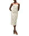 【送料無料】 ヴェロニカ ベアード レディース ワンピース トップス Netia Strapless Embroidered Dress Ecru