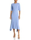 【送料無料】 ヴィクトリア ベッカム レディース ワンピース トップス Crepe Dress Bluebell