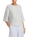 【送料無料】 ファビアナ フィリッピ レディース ニット・セーター アウター Metallic Three Quarter Sleeve Sweater Bei...
