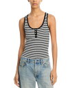 【送料無料】 アニービン レディース タンクトップ トップス Alessia Striped Tank Top Cream/Black Stripe