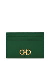 【送料無料】 フェラガモ レディース 財布 アクセサリー Salvatore Gancini Leather Card Case Forest Green