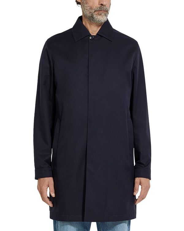 ゼニア メンズ アウター コート Zegna Motorin Raincoat Navy Blue ネイビー