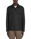 【送料無料】 ゼニア メンズ シャツ トップス Oasi Lino Overshirt Navy Blue