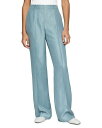 【送料無料】 ラファイエットワンフォーエイト レディース カジュアルパンツ ボトムス Gates Full Leg Linen Blend Pants Paper Blue