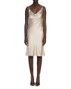【送料無料】 ヴェルサーチ レディース ワンピース トップス Techno Satin Cocktail Dress Champagne