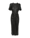 【送料無料】 ヴィクトリア ベッカム レディース ワンピース トップス Midi Leather Dress Black