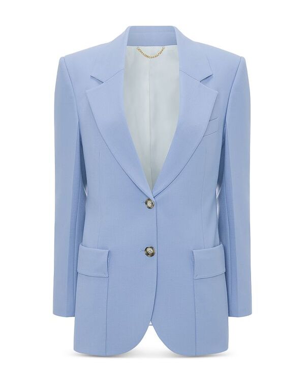 【送料無料】 ヴィクトリア ベッカム レディース ジャケット・ブルゾン アウター Patch Pocket Jacket Bluebell