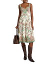 【送料無料】 エトロ レディース ワンピース トップス Printed Sweetheart Midi Dress Print On White