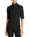 【送料無料】 ロゼッタ・ゲッティ レディース ポロシャツ トップス Zip Polo Top Black