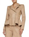 【送料無料】 ラジャンス レディース ジャケット・ブルゾン アウター Lyric Peplum Biker Jacket Cappuccino