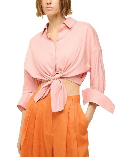 【送料無料】 スタウド レディース シャツ トップス Lisa Tie Front Top Faded Blush 【送料無料】 スタウド レディース シャツ トップス Lisa Tie Front Top Faded Blush