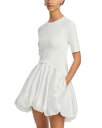 【送料無料】 シムカイ レディース ワンピース トップス Kenny Short Sleeved Bubble Mini Dress Ivory