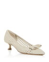 【送料無料】 フェラガモ レディース パンプス シューズ Women's Zelma Woven Pumps White