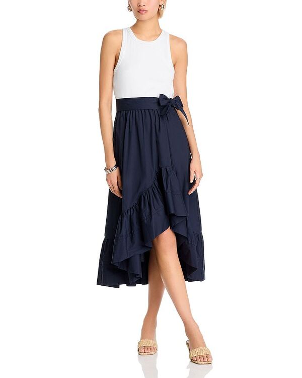 【送料無料】 サンク ア セプト レディース ワンピース トップス Zayla Dress White/Navy