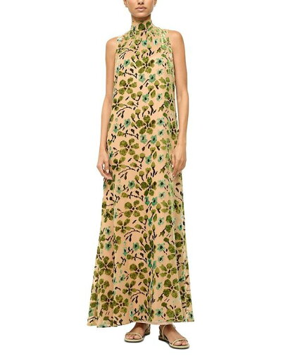 【送料無料】 スタウド レディース ワンピース トップス Albee Dress Moss Floral 【送料無料】 スタウド レディース ワンピース トップス Albee Dress Moss Floral