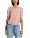 【送料無料】 フレーム レディース カーディガン アウター The Cashmere Pointelle Cardigan Light Pink