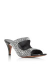 【送料無料】 マックイーン レディース サンダル シューズ Women's Embellished Sandals Black/Silver