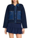 【送料無料】 サンドロ レディース カーディガン アウター Denim Detail Cardigan Navy Blue