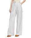 【送料無料】 サンドロ レディース デニムパンツ ボトムス Striped Cargo Jeans in Blue Blue
