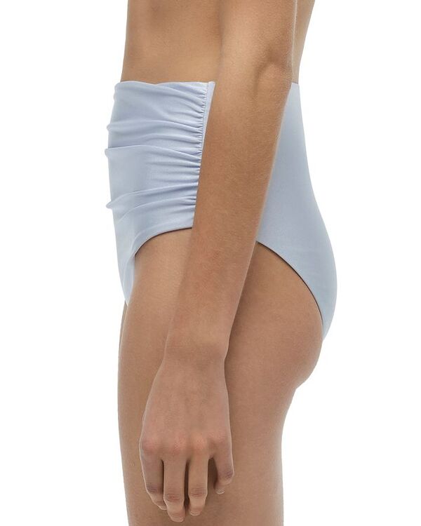 【送料無料】 シムカイ レディース ボトムスのみ 水着 Teya High Waisted Ruched Bikini Bottom Periwinkle Sky