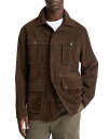 【送料無料】 ヴィンス メンズ ジャケット・ブルゾン アウター Suede Regular Fit Utility Jacket Dark Brown