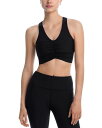 【送料無料】 アクア レディース ブラジャー アンダーウェア Shirred Racerback Sports Bra - Exclusive Black