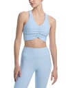 【送料無料】 アクア レディース ブラジャー アンダーウェア Shirred Racerback Sports Bra - Exclusive Sky