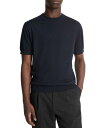 【送料無料】 ヴィンス メンズ ニット・セーター アウター Classic Fit Short Sleeve Wool Sweater Coastal(4)