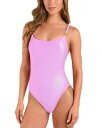 【送料無料】 ラジャンス レディース 上下セット 水着 Remi Shimmer Basic One Piece Swimsuit Light Violet
