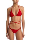 【送料無料】 ノーマカマリ レディース トップのみ 水着 Criss Cross Bikini Top & Bottom Set Tiger Red