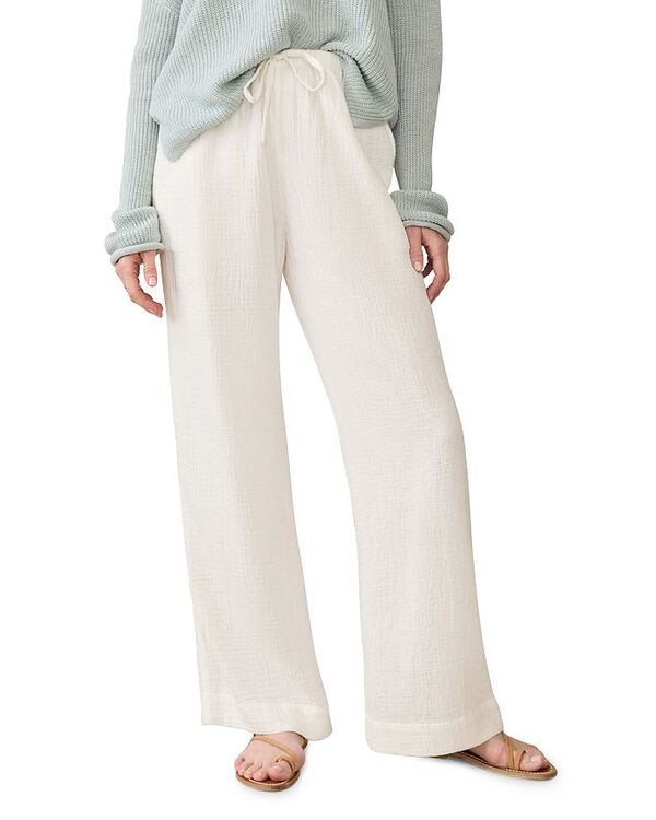 【送料無料】 ファレティ レディース カジュアルパンツ ボトムス Dune Gauze Drawstring Pants White