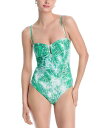 【送料無料】 コビーハルペリン レディース 上下セット 水着 Printed U Wire One Piece Swimsuit Lush Green