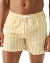 【送料無料】 エトン メンズ ハーフパンツ・ショーツ 水着 Striped Swim Shorts Yellow