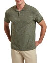 【送料無料】 テッドベーカー メンズ ポロシャツ トップス Edwine Leaf Polo Khaki