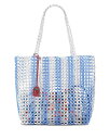 【送料無料】 カートジェイガーロンドン レディース トートバッグ バッグ Beaded Kensington Shopper Tote Open Blue(4)