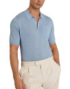 【送料無料】 レイス メンズ ポロシャツ トップス Nelson Short Sleeve Polo Shirt Mid Blue