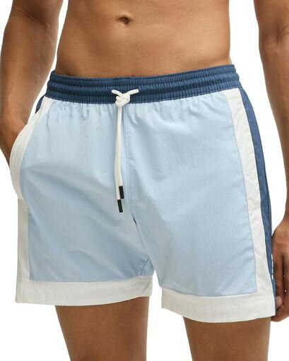 【送料無料】 ボス メンズ ハーフパンツ・ショーツ 水着 Remy Color Block 5.3" Swim Trunks Light Pastel Blue 【送料無料】 ボス メンズ ハーフパンツ・ショーツ 水着 Remy Color Block 5.3" Swim Trunks Light Pastel Blue
