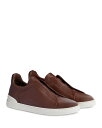 【送料無料】 ゼニア メンズ スニーカー シューズ Men's Triple Stitch Secondskin Sneakers Brown