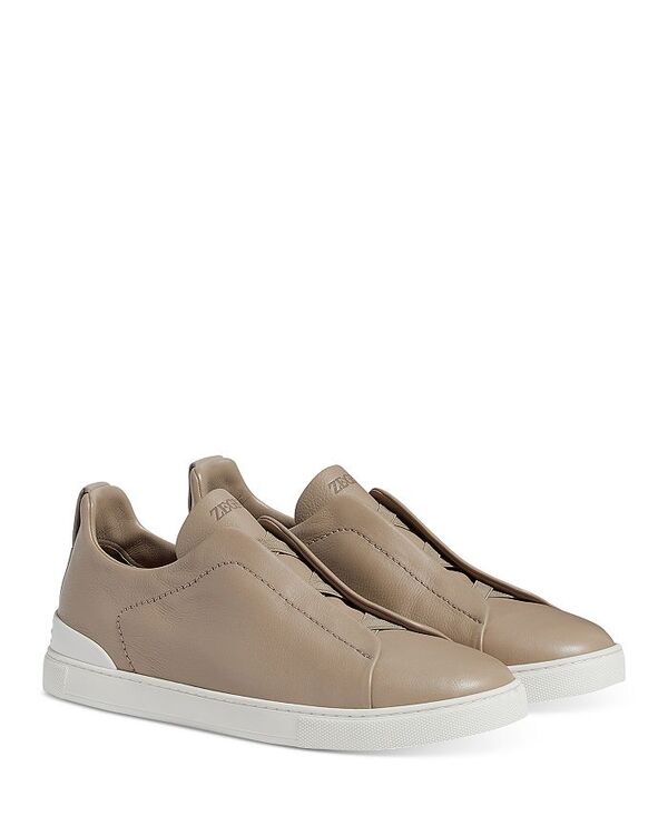 ゼニア メンズ シューズ スニーカー Zegna Men's Triple Stitch? Secondskin Sneakers Light Taupe トー...
