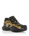 【送料無料】 ヴェルサーチ メンズ スニーカー シューズ Men's Mercury Low Top Sneakers Black+Gold